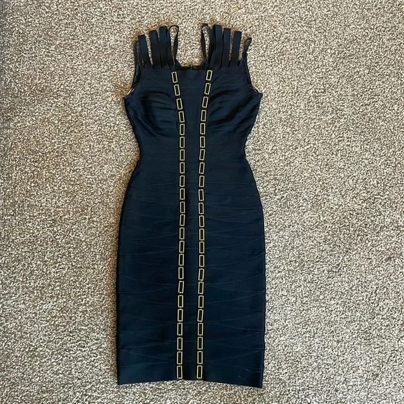 Herve Leger Dresses | Black Dress | Color: Black | Size: S | Rhaas17's Closet